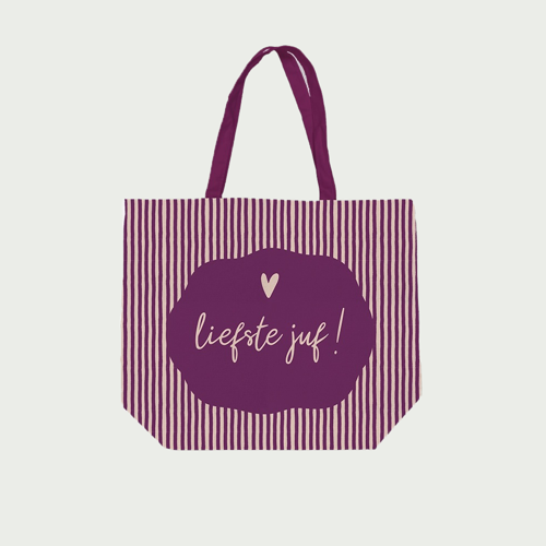 Canvas Tas - Liefste Juf