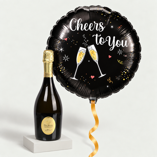 Grote Cheers ballon met Prosecco