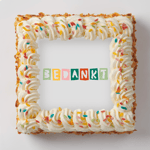 Bedankt taart