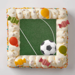 Voetbalveld taart