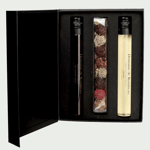 Wijnproeverij met chocolade truffels