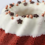 Red velvet kersttulband
