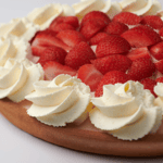 Verse aardbeienvlaai