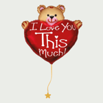 I love you ballon extra groot