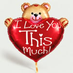 I love you ballon extra groot