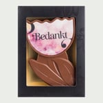 Chocolade bloem Bedankt