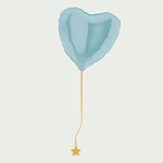 Ballon hart blauw