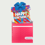 Happy birthday met Tony's Chocolonely reep