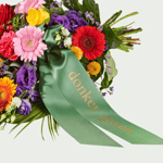 Bouquet funéraire Intense coloré