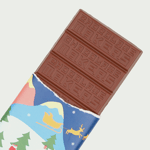 Duurzame kerstchocolade box