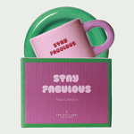 Stay fabulous mok met schotel