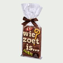 Chocoladereep melk 'Wie zoet is'