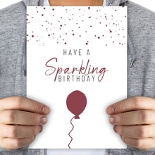 Have a sparkling birthday - mega