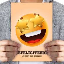 Gefeliciteerd je bent een topper! - mega