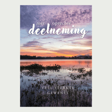 Met oprechte deelneming