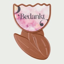 Chocolade bloem Bedankt
