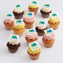 Luxe mini foto cupcakes