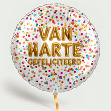 Ballon Van harte gefeliciteerd