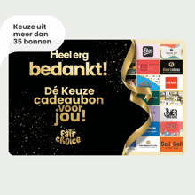 Keuze cadeaubon Bedankt