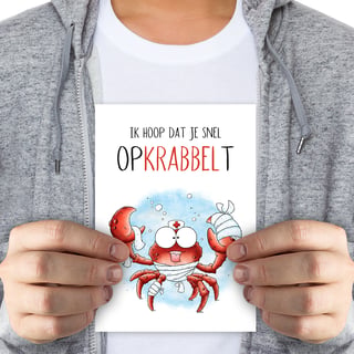 Ik hoop dat je snel opkrabbelt