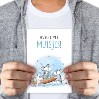 Beschuit met muisjes! Jongen