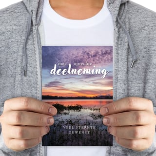 Met oprechte deelneming
