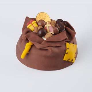 De zak van Sinterklaas taart
