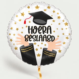 Hoera geslaagd ballon