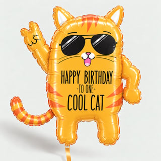 Grote Happy birthday cat