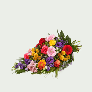 Bouquet funéraire Intense coloré