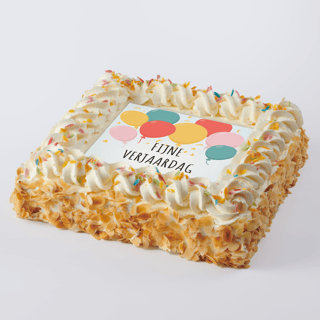 Feestelijke verjaardagstaart