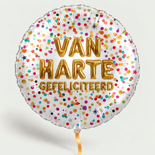 Ballon Van harte gefeliciteerd