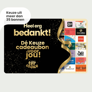 Keuze cadeaubon Bedankt