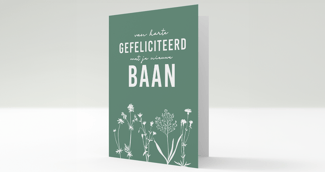 Nieuwe baan