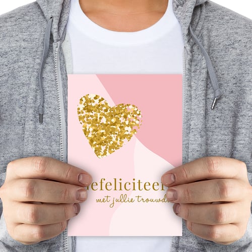 Gefeliciteerd met jullie trouwdag - groot