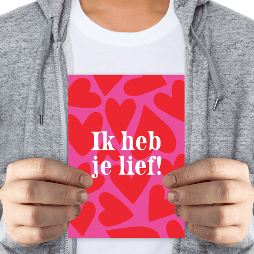 Ik heb je lief - groot