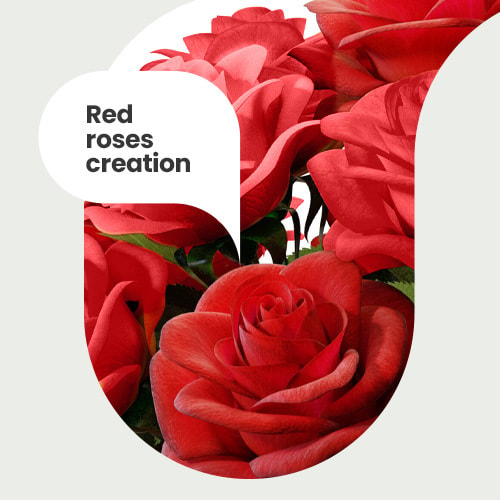 Bouquet red roses small