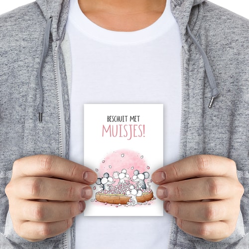 Beschuit met muisjes! Meisje - normaal