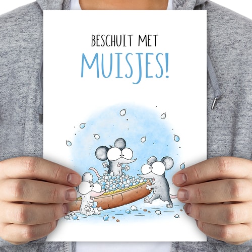 Beschuit met muisjes! Jongen - mega