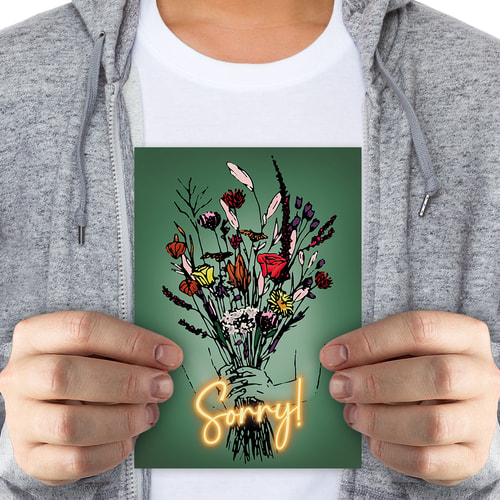 Sorry! Bloemetje - groot