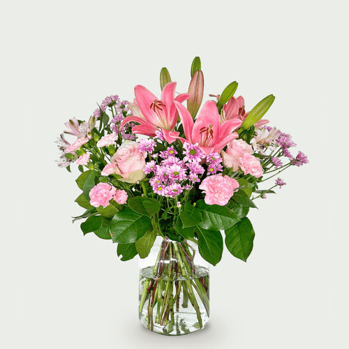 Bouquet pink flowers large