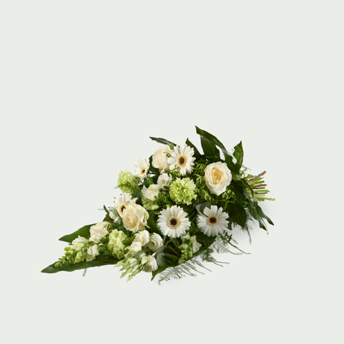 Bouquet funéraire Intense blanc