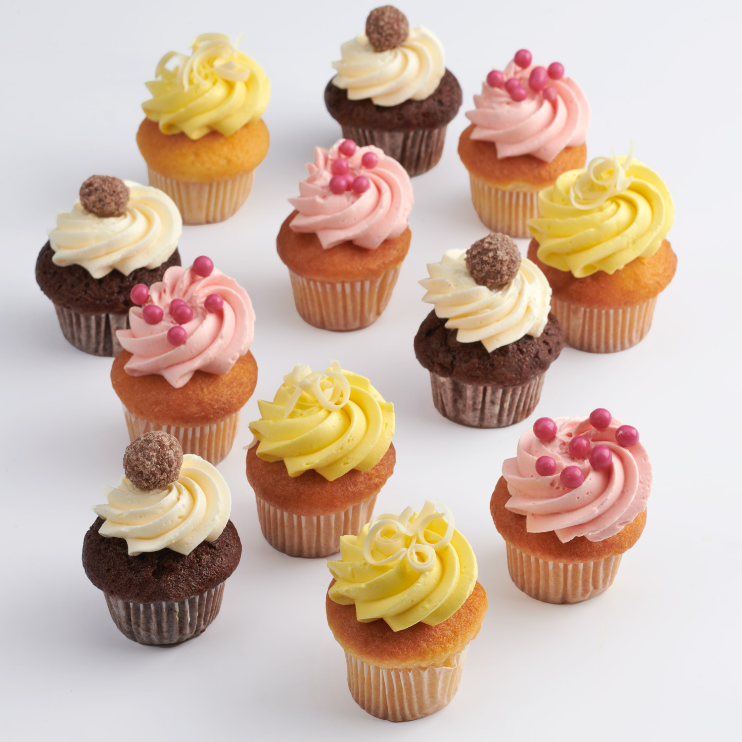 Luxe mini cupcakes - Taart bestellen en bezorgen - Toptaarten
